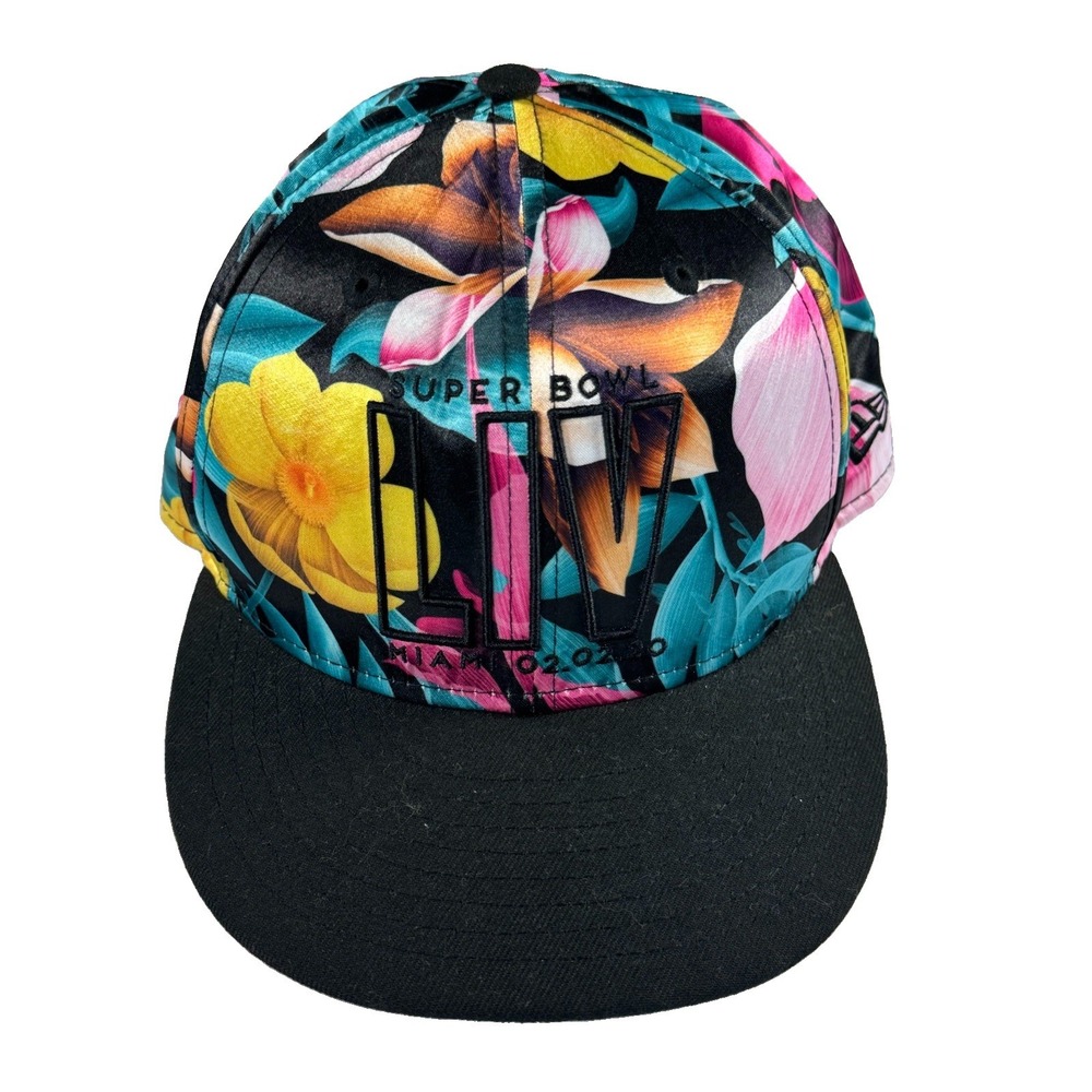 New Era Super Bowl LIV Miami 2020 Floral Tarmac 9FIFTY Snapback Hat NFL 100 OSFM